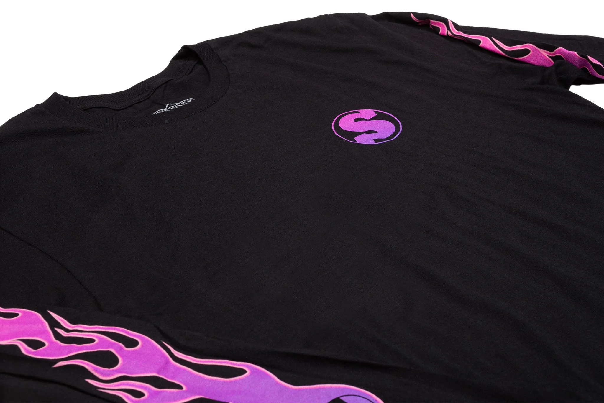 Sunday Flame Long Sleeve (Black with Purple Fade Ink) - Image 3