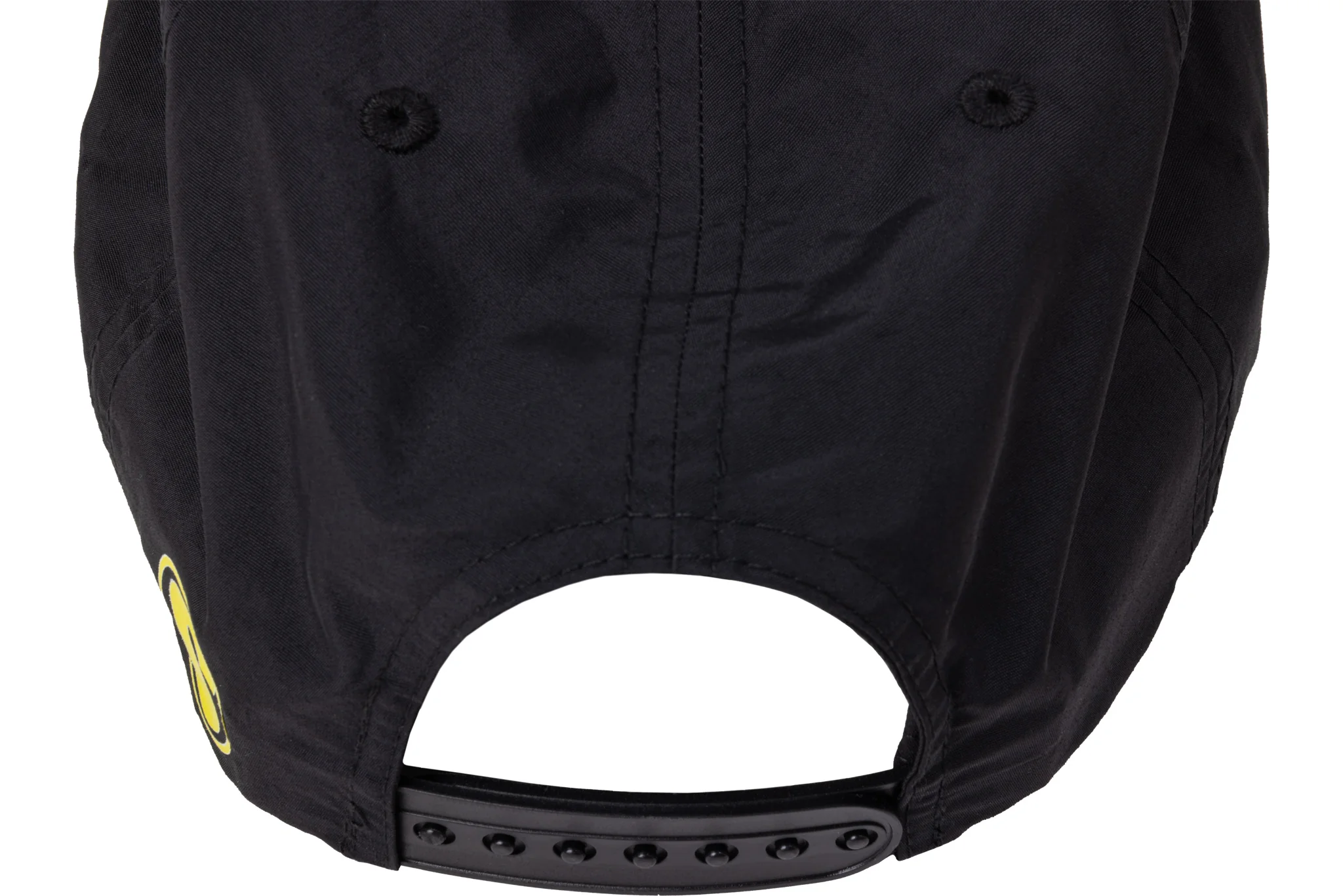 Sunday High Wave Nylon Snapback Hat (Black with Neon Yellow Screen Print) - Image 5