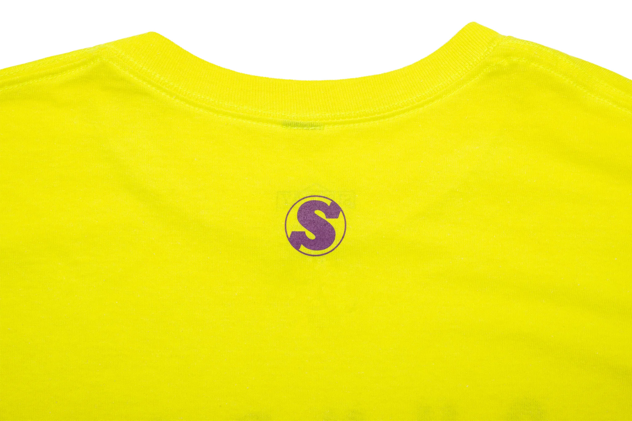 Sunday High Wave Tee (Safety Green w/ Purple Ink) - Image 2