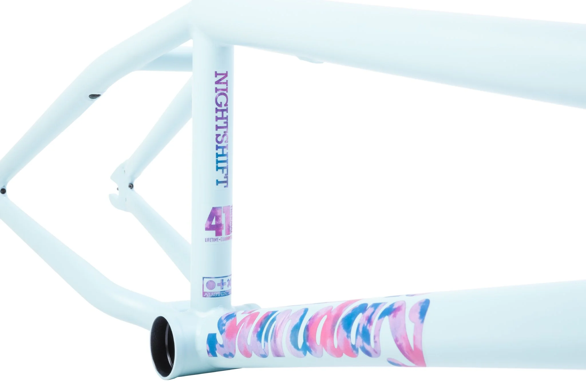 Sunday Nightshift Frame (Matte Sky Blue with Tie Dye Stickers) - Image 4