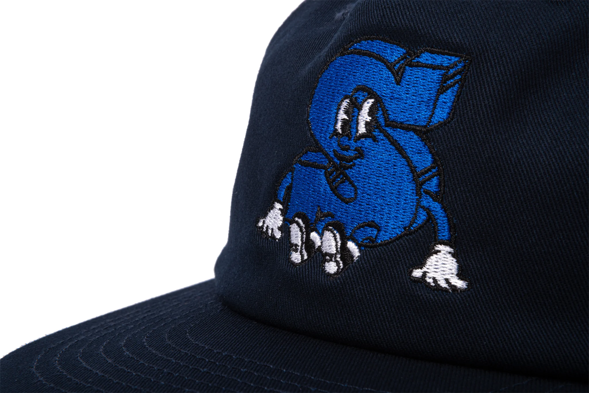 Sunday S Man Hat (Navy w/ Royal Blue + White + Black Embroidery) - Image 3