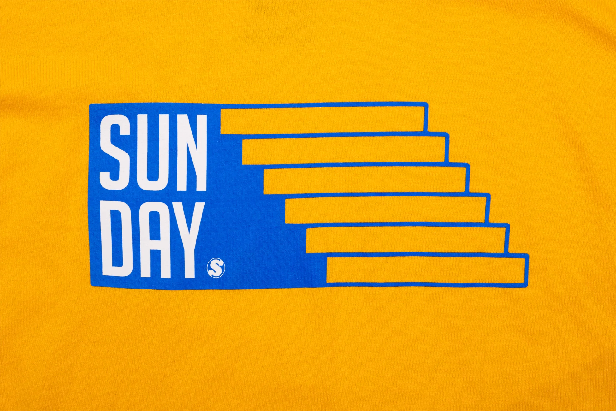 Sunday Stairs Tee (Gold w/ Navy Ink) - Image 2