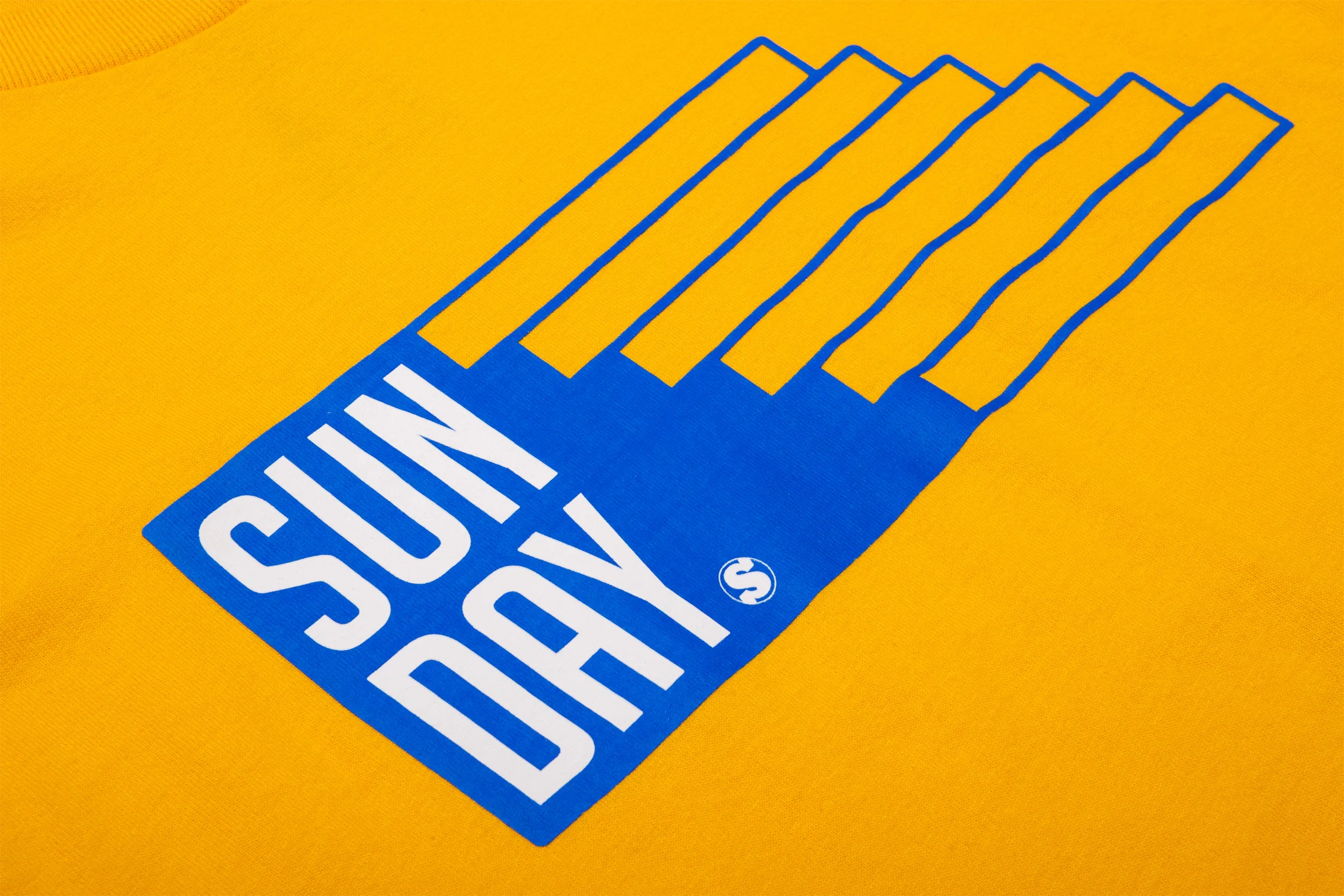 Sunday Stairs Tee (Gold w/ Navy Ink) - Image 3
