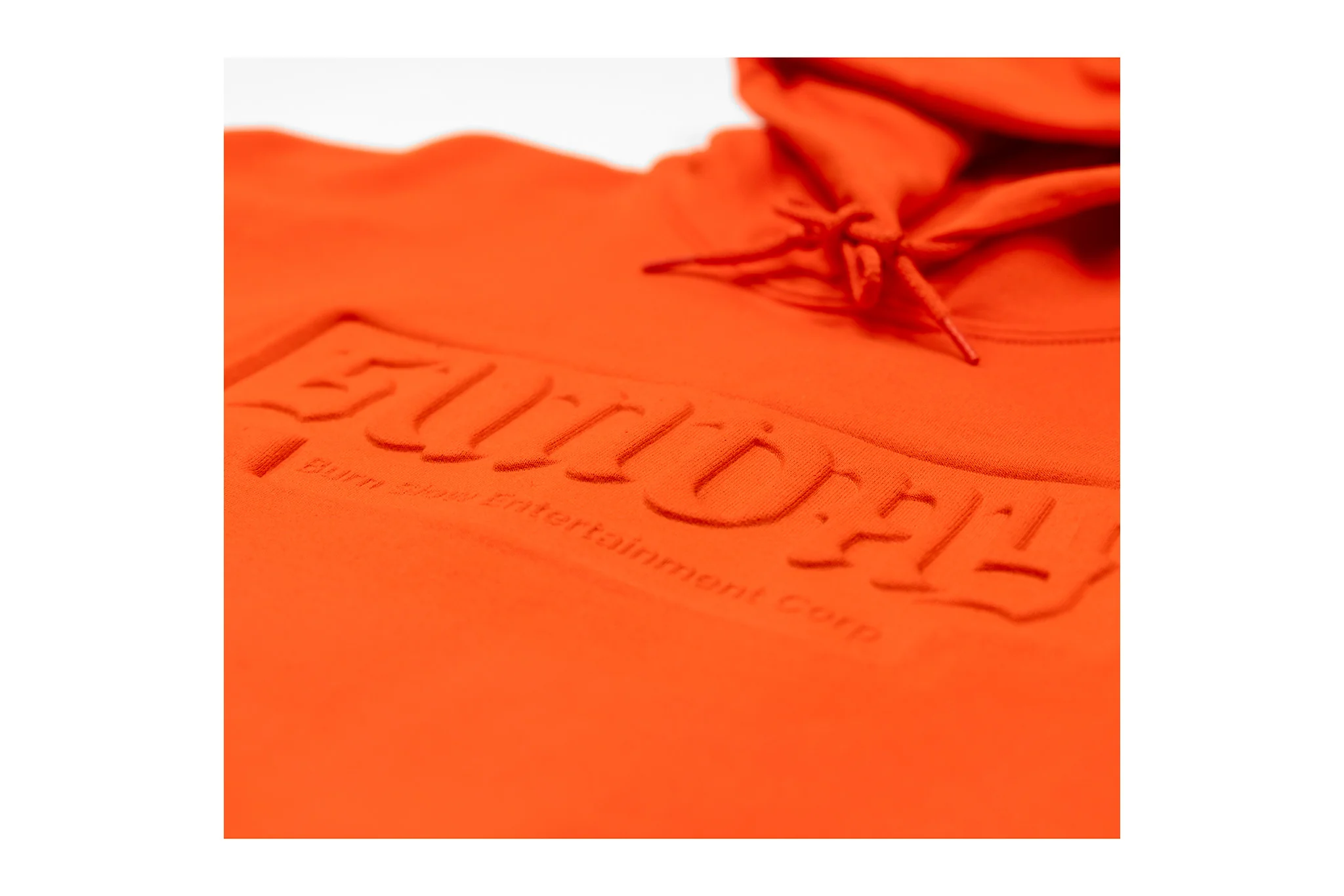Sunday x Burn Slow Burnday Embossed Hoody (Orange) - Image 2