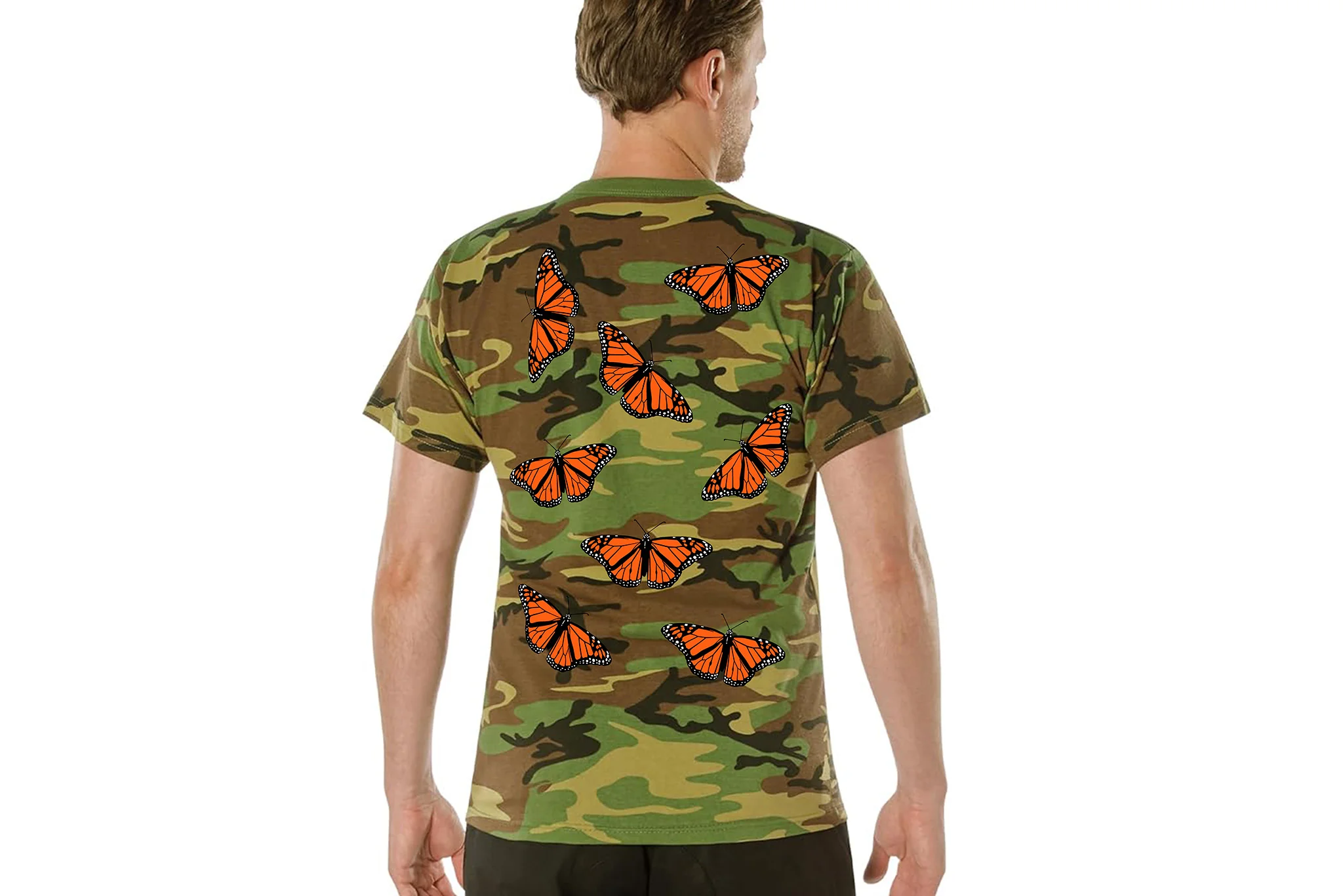 Sunday x Burn Slow Migration Logo S/S (Woodland Camo) - Image 2