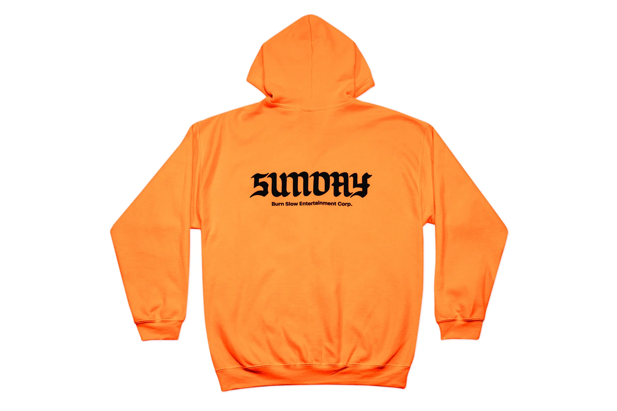 Sunday x Burn Slow Solo Flight Zipper Hoody (Safety Orange) - Image 2